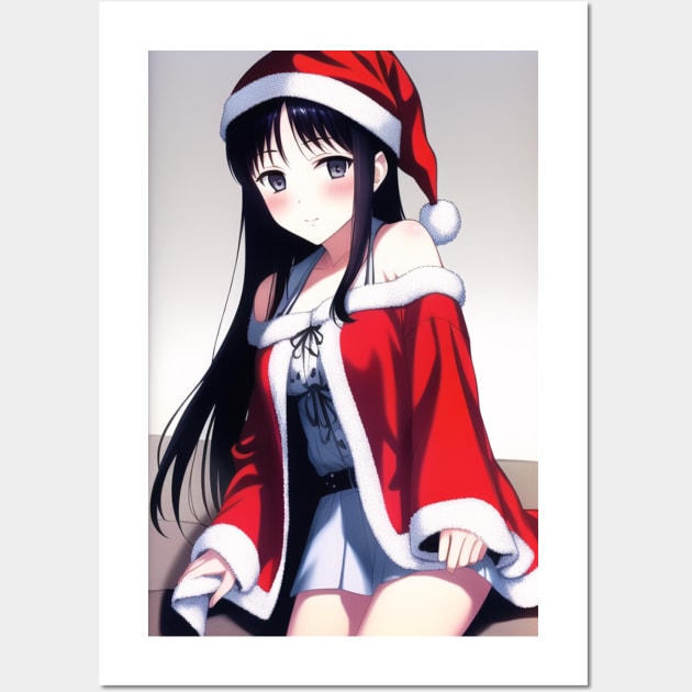 Santa Girl Wall Art by Tazlo